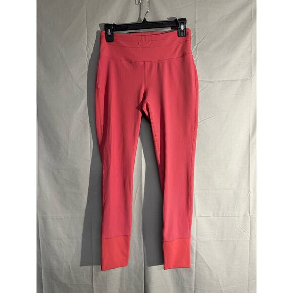Free People Movement Leggings Womens Small Pink Ribbed High Waist Stretch - Picture 1 of 10